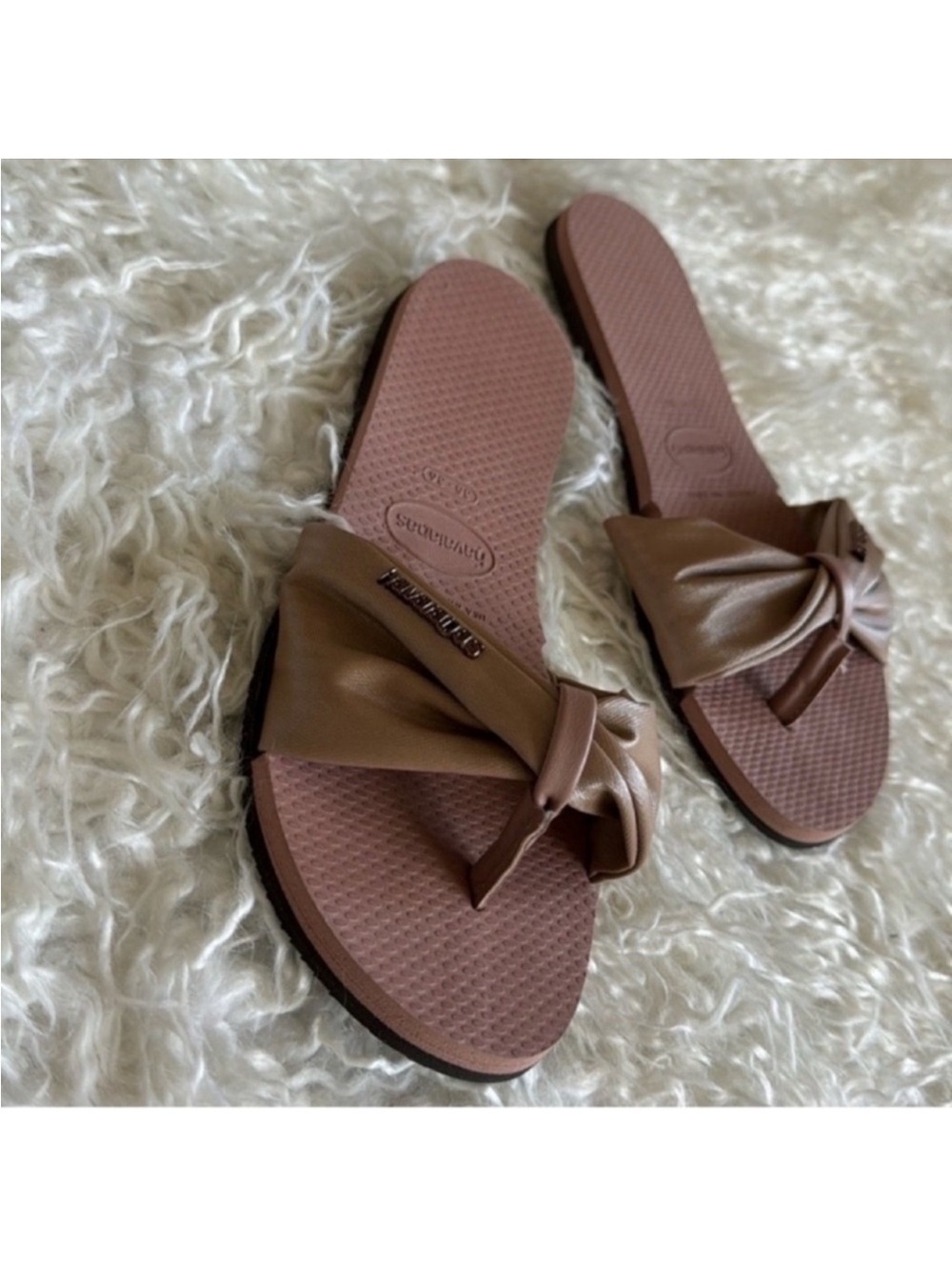 Havaianas You St Tropez Classic Sandals/Slides/flip flops Sz 6 EU 35-36 Rose